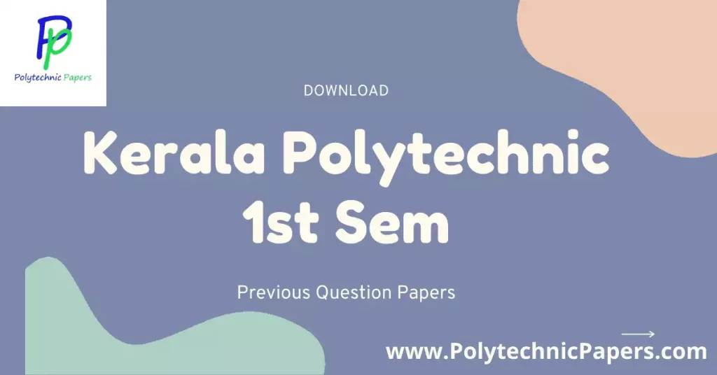 Kerala polytechnic 1st sem