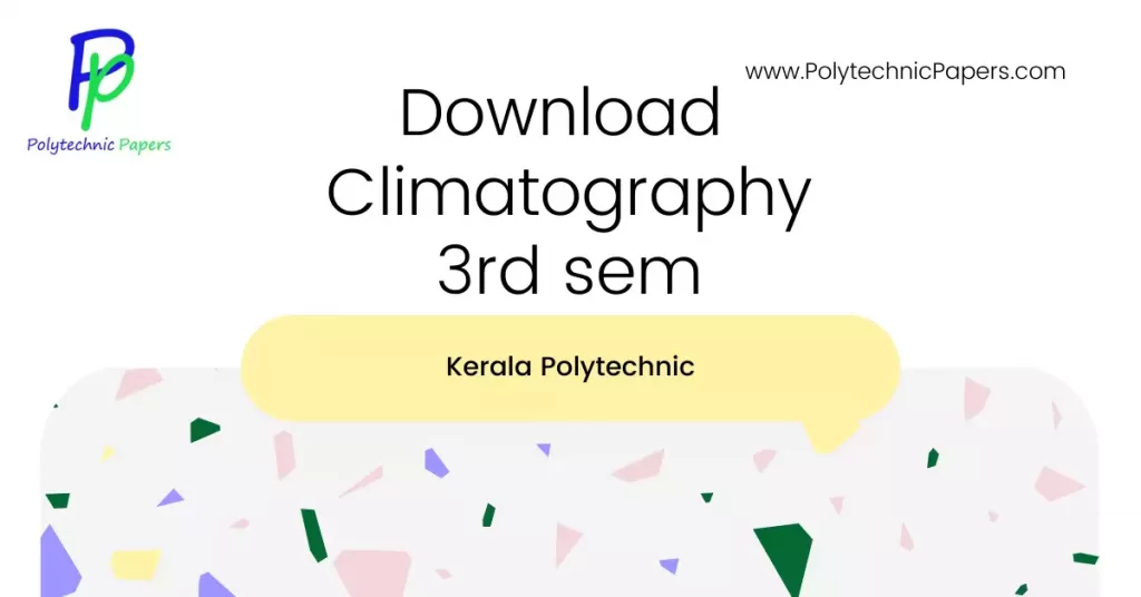 Climatography 3rd sem