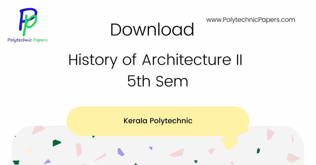 History of Architecture II 5th Sem