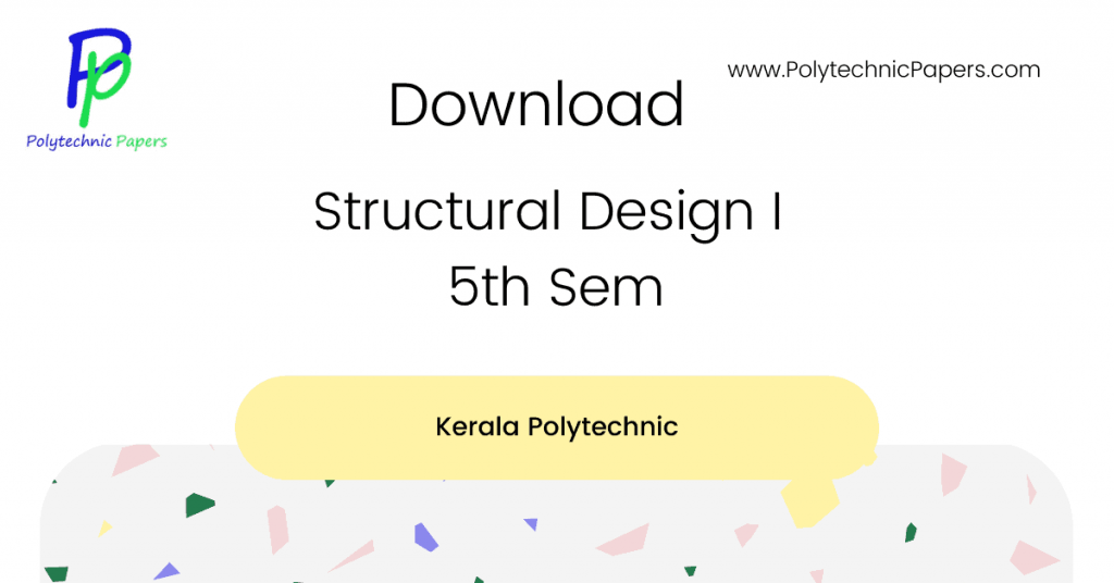 Structural Design I 5th Sem