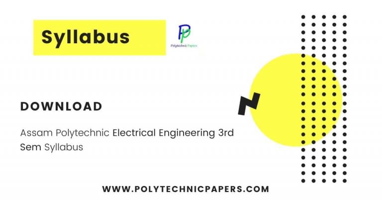 Assam Polytechnic Electrical Engineering 3rd Sem Syllabus PDF Download 