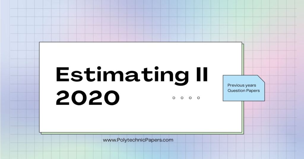 Estimating II 2020