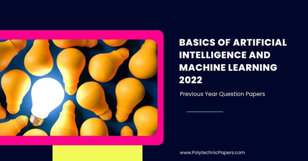 C-20 Basics of Artificial Intelligence and Machine Learning 2022