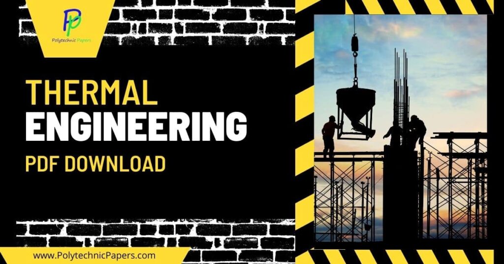 Thermal Engineering pdf for diploma in Mechanical